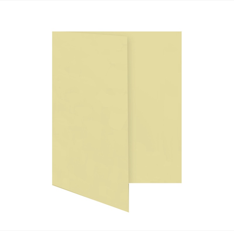 cartes pliantes colorées crème (grain) 70 x 105 mm (din a7) | 230 g/qm offset | sans fenêtre | pas de fermeture | pas de rabat | 50 pièces