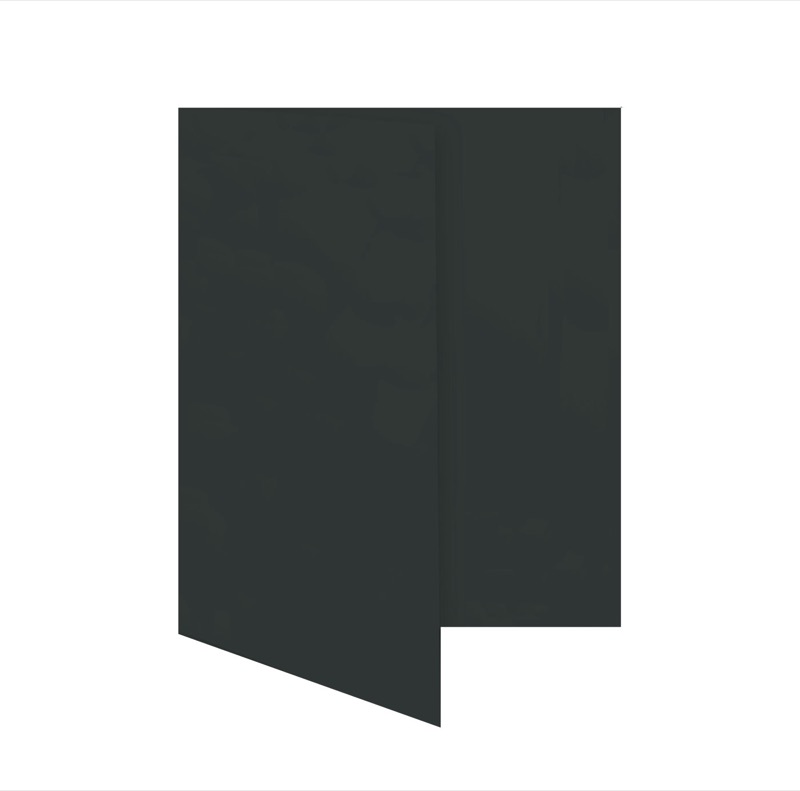 cartes pliantes colorées noir 70 x 105 mm (din a7) | 230 g/qm offset | sans fenêtre | pas de fermeture | pas de rabat | 50 pièces