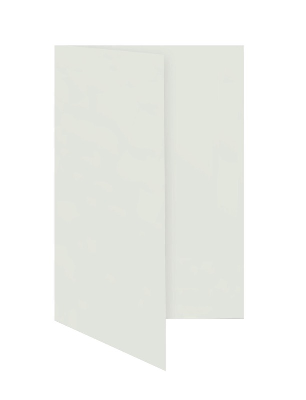cartes pliantes blanc (blanc naturel biotope) 80 x 130 mm | 230 g/qm offset | sans fenêtre | pas de fermeture | pas de rabat | 50 pièces