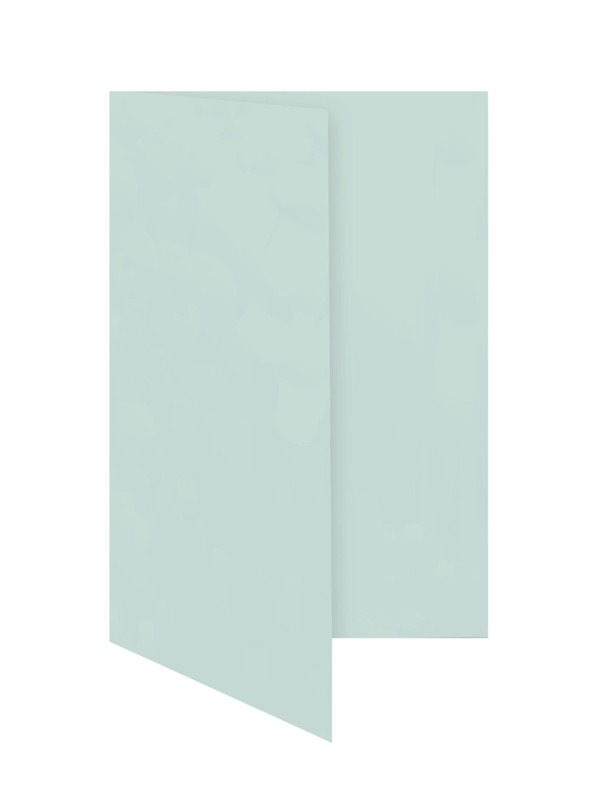 cartes pliantes colorées bleu (bleu ciel) 80 x 130 mm | 230 g/qm offset | sans fenêtre | pas de fermeture | pas de rabat | 50 pièces