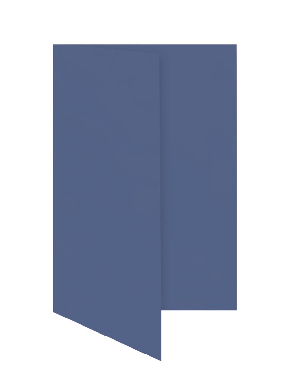 cartes pliantes colorées bleu (bleu nocturne) 80 x 130 mm | 230 g/qm offset | sans fenêtre | pas de fermeture | pas de rabat | 50 pièces