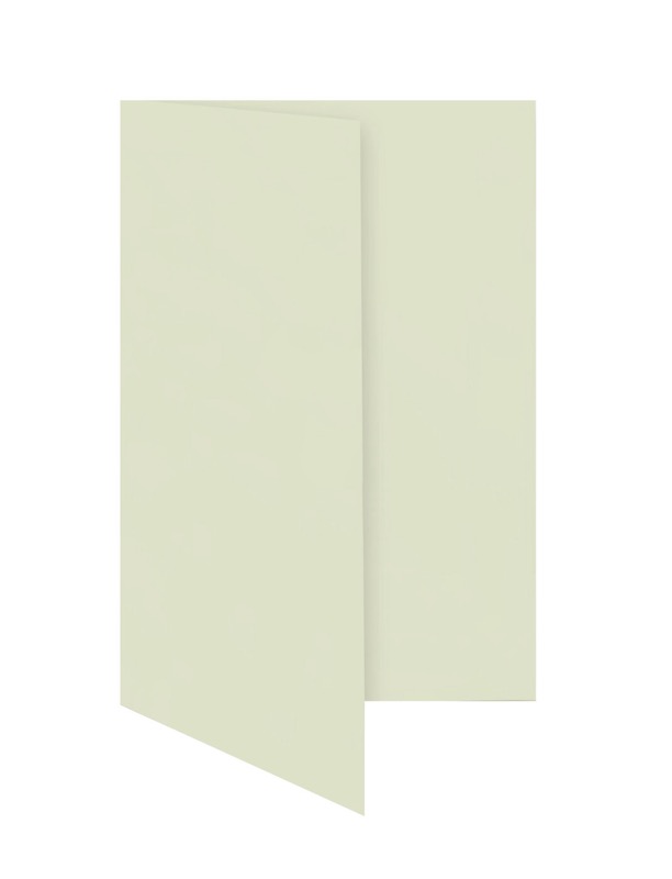 cartes pliantes colorées crème (champagne) 80 x 130 mm | 230 g/qm offset | sans fenêtre | pas de fermeture | pas de rabat | 50 pièces