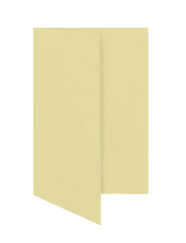 cartes pliantes colorées crème (grain) 80 x 130 mm | 230 g/qm offset | sans fenêtre | pas de fermeture | pas de rabat | 50 pièces