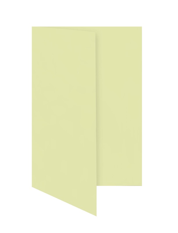 cartes pliantes colorées jaune (jaune sahara) 80 x 130 mm | 230 g/qm offset | sans fenêtre | pas de fermeture | pas de rabat | 50 pièces