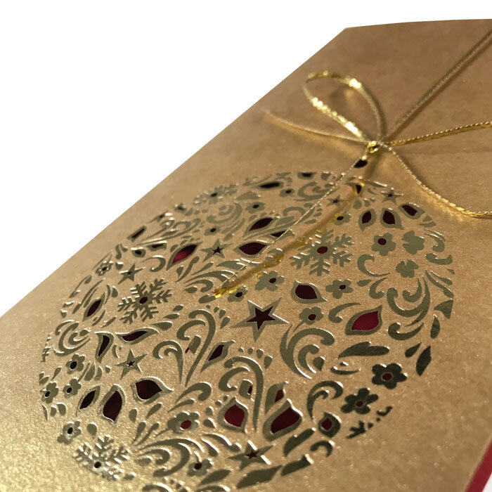 Cartes de Noël Noël colorées Doré () 100 x 200 mm