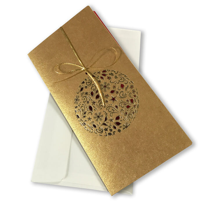 Cartes de Noël Noël colorées Doré () 100 x 200 mm