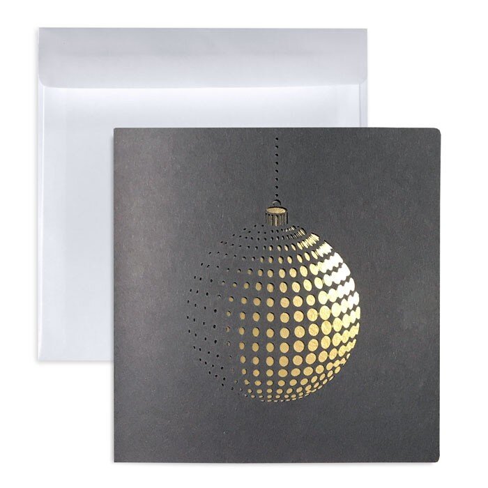 Cartes de Noël Noël colorées Noir () 135 x 135 mm