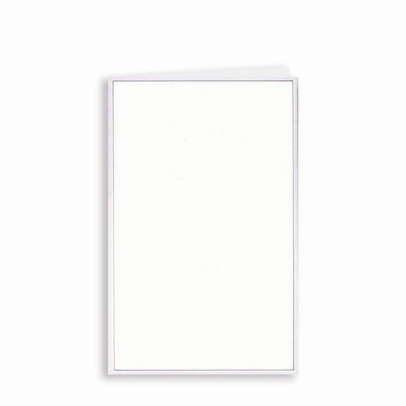 cartes pliantes blanc 110 x 178 mm | 200 g/qm offset | sans fenêtre | pas de fermeture | pas de rabat | 100 pièces