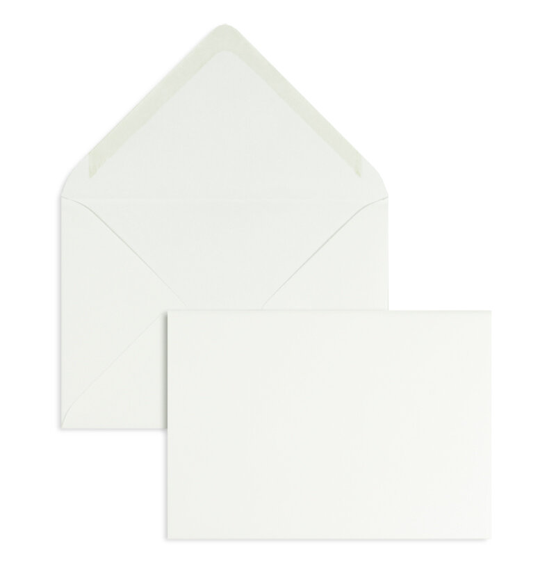 enveloppes blanc (diamant glamoureux) 110 x 156 mm (din c6) | 120 g/m² brillant | sans fenêtre | fermeture gommée | rabat pointu | 100 pièces