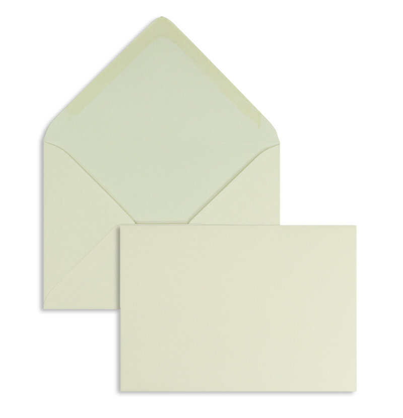 enveloppes colorées crème (éclairage aux bougies) 110 x 156 mm (din c6) | 120 g/m² offset | sans fenêtre | fermeture gommée | rabat pointu | 100 pièces