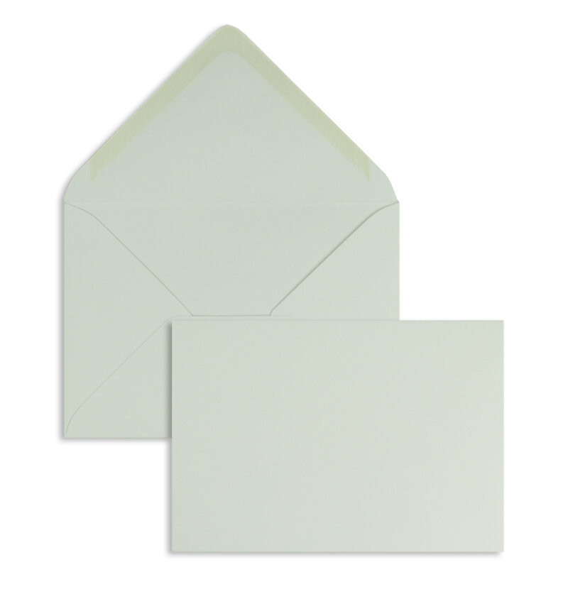 enveloppes colorées gris (flanelle) 110 x 156 mm (din c6) | 120 g/m² offset | sans fenêtre | fermeture gommée | rabat pointu | 100 pièces