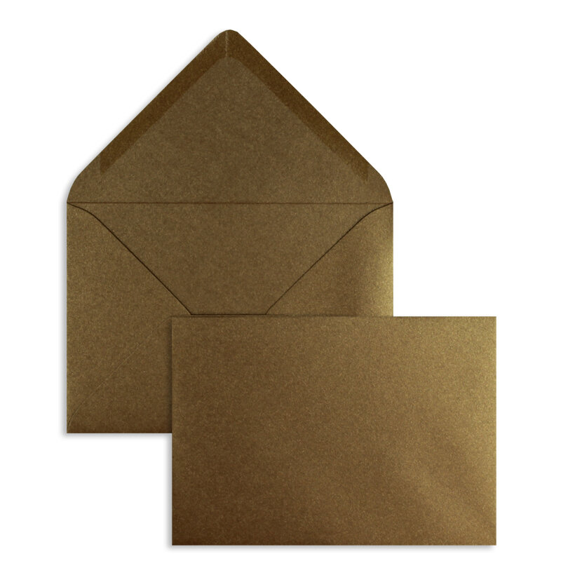 enveloppes colorées marron (marron glamoureux) 110 x 156 mm (din c6) | 120 g/m² brillant | sans fenêtre | fermeture gommée | rabat pointu | 100 pièces