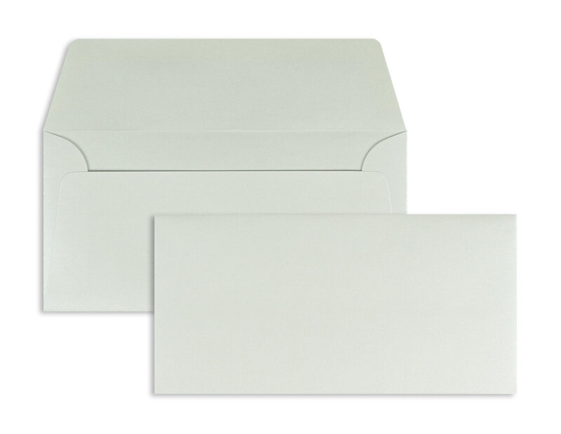enveloppes blanc (blanc brillant) 110 x 220 mm (dl) | 100 g/m² brillant (paperado) | sans fenêtre | fermeture gommée | rabat droit | 100 pièces