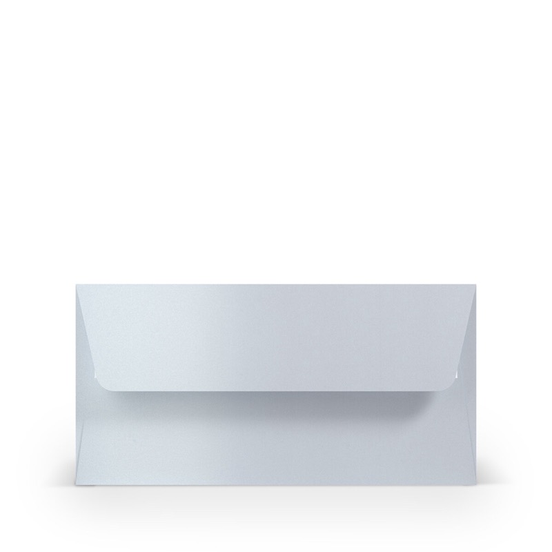 enveloppes blanc (blanc brillant) 110 x 220 mm (dl) | 100 g/m² brillant (paperado) | sans fenêtre | fermeture adhésive | rabat droit | 100 pièces