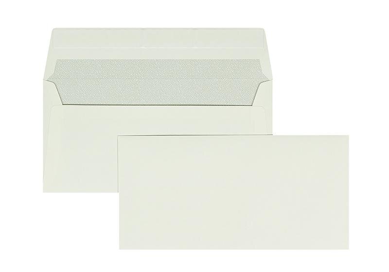 enveloppes blanc (blanc naturel) 110 x 220 mm (dl) | 115 g/m² lisse | sans fenêtre | fermeture adhésive | rabat droit | 500 pièces