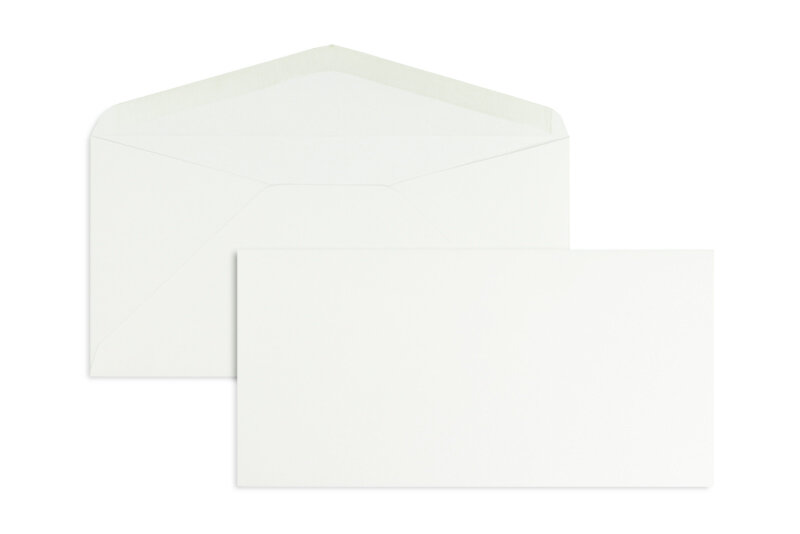 enveloppes blanc (diamant glamoureux) 110 x 220 mm (dl) | 120 g/m² brillant | sans fenêtre | fermeture gommée | rabat pointu | 100 pièces