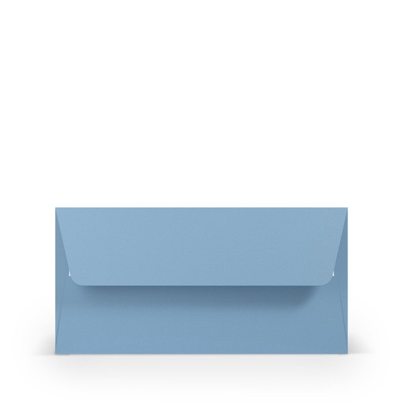 enveloppes colorées bleu (bleu foncé) 110 x 220 mm (dl) | 100 g/m² côtelé (paperado) | sans fenêtre | fermeture adhésive | rabat droit | 100 pièces
