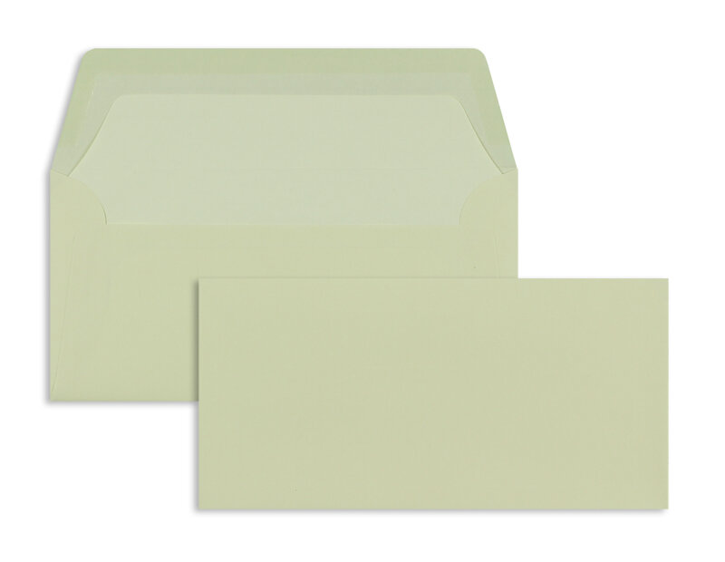 enveloppes colorées crème (chamois) 110 x 220 mm (dl) | 100 g/m² côtelé (paperado) | sans fenêtre | fermeture gommée | rabat droit | 100 pièces