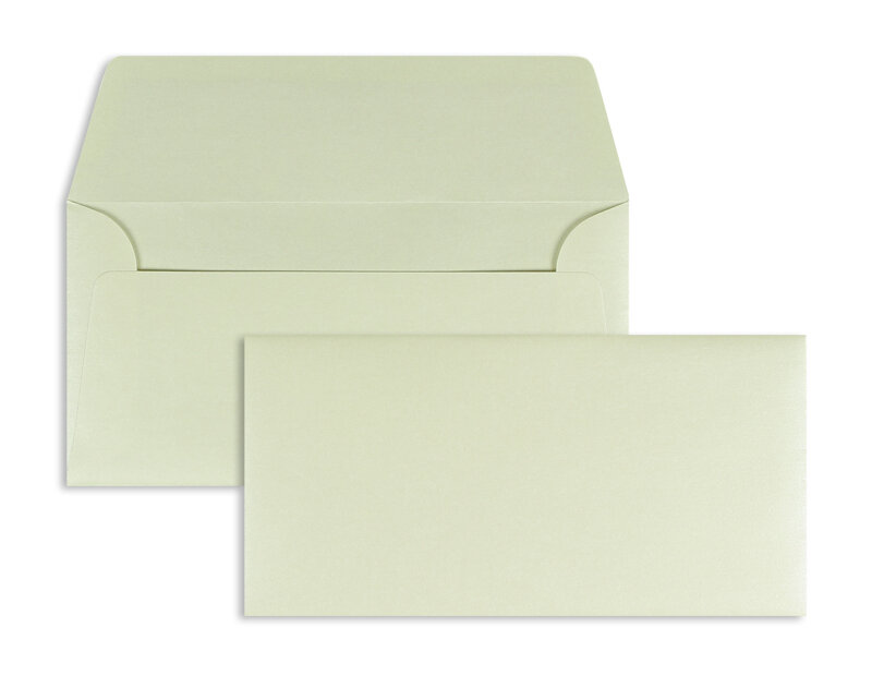 enveloppes colorées crème (éclairage aux bougies) 110 x 220 mm (dl) | 120 g/m² lisse | sans fenêtre | fermeture gommée | rabat droit | 100 pièces