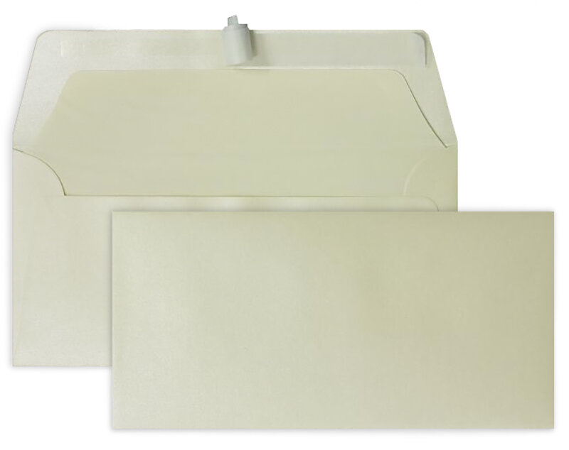 enveloppes colorées crème (éclairage aux bougies) 110 x 220 mm (dl) | 120 g/m² lisse | sans fenêtre | fermeture adhésive | rabat droit | 100 pièces