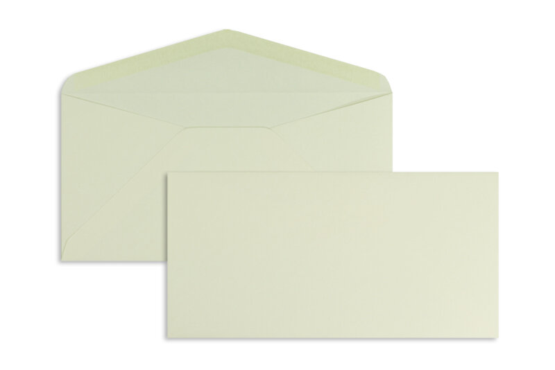 enveloppes colorées crème (éclairage aux bougies) 110 x 220 mm (dl) | 120 g/m² offset | sans fenêtre | fermeture gommée | rabat pointu | 100 pièces