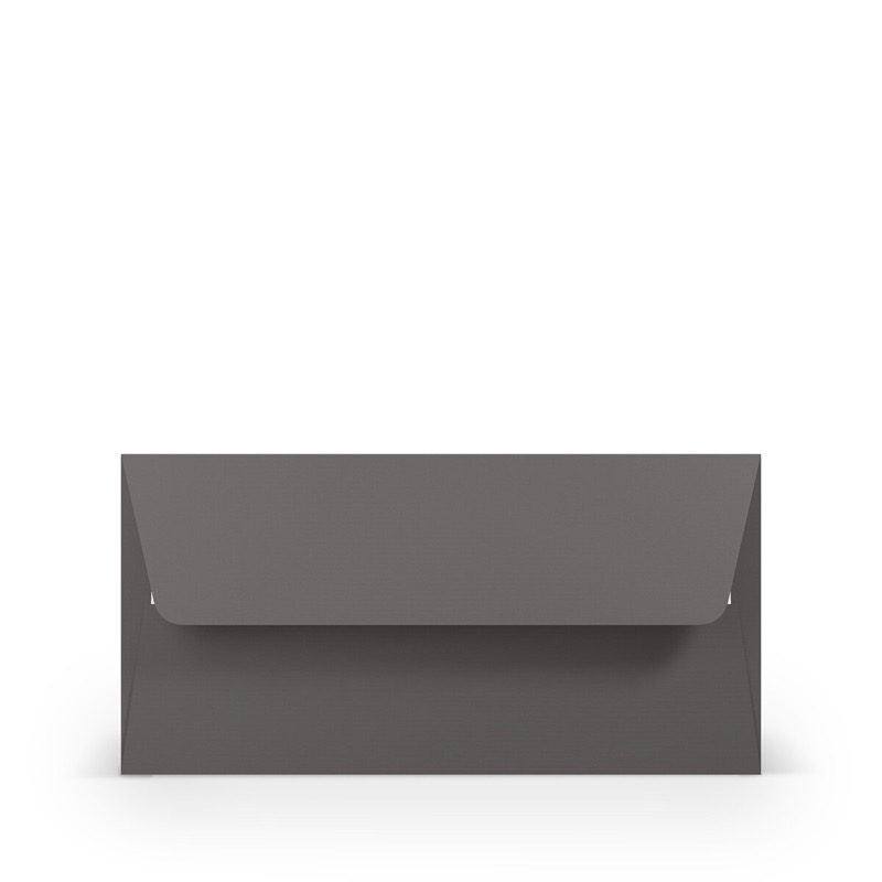 enveloppes colorées gris (ardoise) 110 x 220 mm (dl) | 100 g/m² côtelé (paperado) | sans fenêtre | fermeture adhésive | rabat droit | 100 pièces