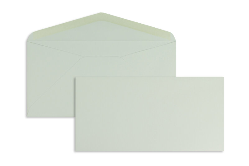 enveloppes colorées gris (flanelle) 110 x 220 mm (dl) | 120 g/m² offset | sans fenêtre | fermeture gommée | rabat pointu | 100 pièces