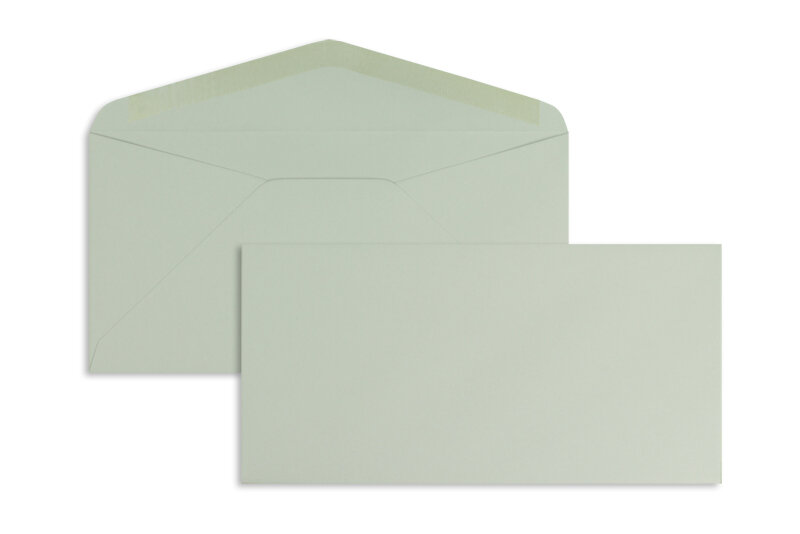 enveloppes colorées gris (gris dauphin) 110 x 220 mm (dl) | 120 g/m² offset | sans fenêtre | fermeture gommée | rabat pointu | 100 pièces