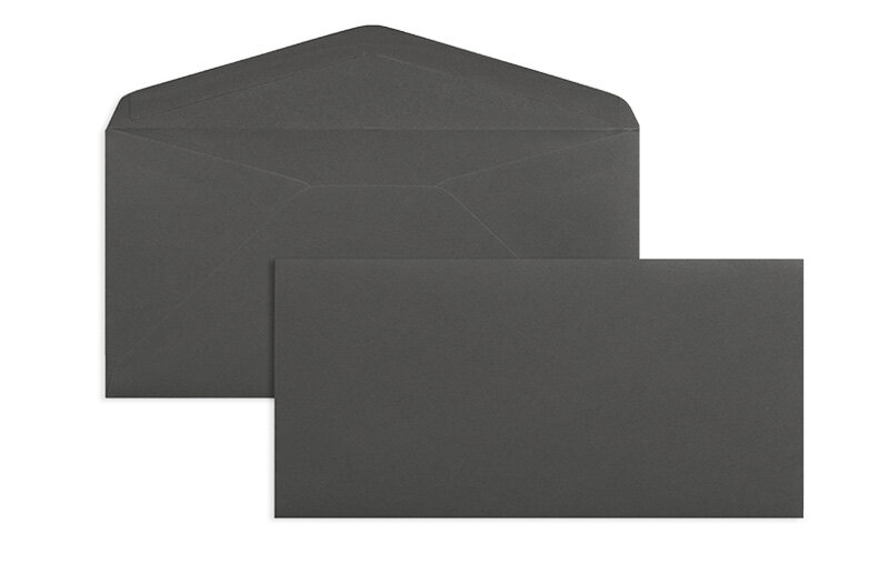 enveloppes colorées gris (gris foncé) 110 x 220 mm (dl) | 120 g/qm offset | sans fenêtre | fermeture gommée | rabat pointu | 100 pièces