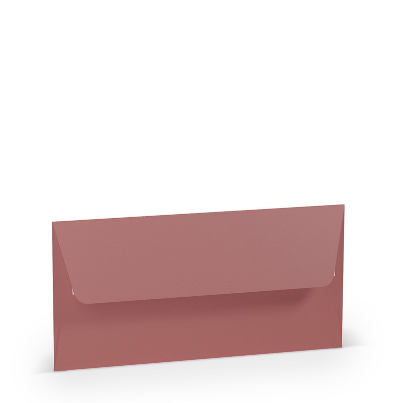 enveloppes colorées rose (hortensia) 110 x 220 mm (dl) | 100 g/qm côtelé (paperado) | sans fenêtre | fermeture adhésive | rabat droit | 100 pièces