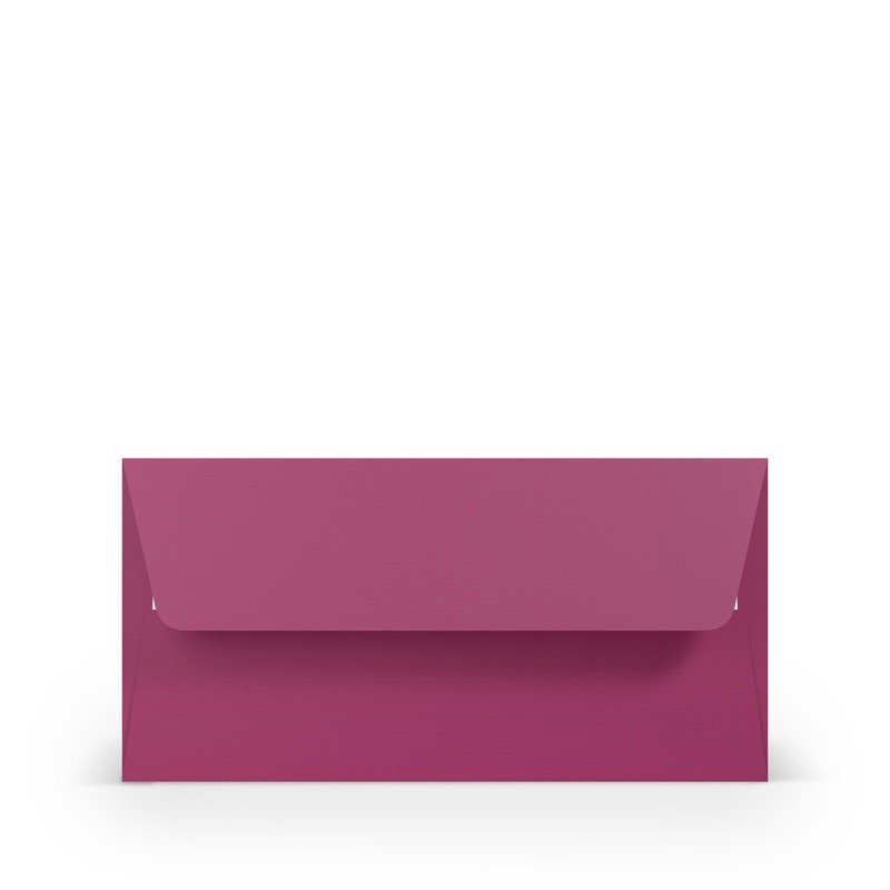 enveloppes colorées violet (amarena) 110 x 220 mm (dl) | 100 g/m² côtelé (paperado) | sans fenêtre | fermeture adhésive | rabat droit | 100 pièces
