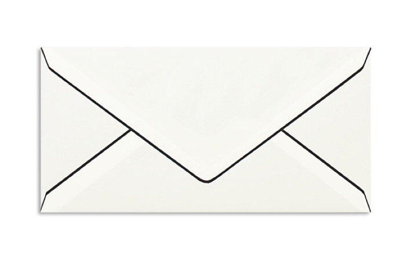 Enveloppes de deuil Blanc 110 x 220 mm