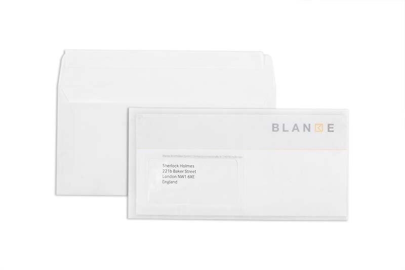 Enveloppes transparentes Blanc (Transparent blanc) 110 x 220 mm