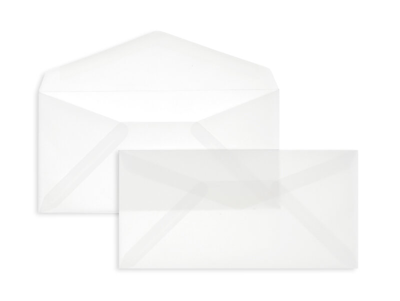 Enveloppes transparentes Blanc (Transparent blanc) 110 x 220 mm