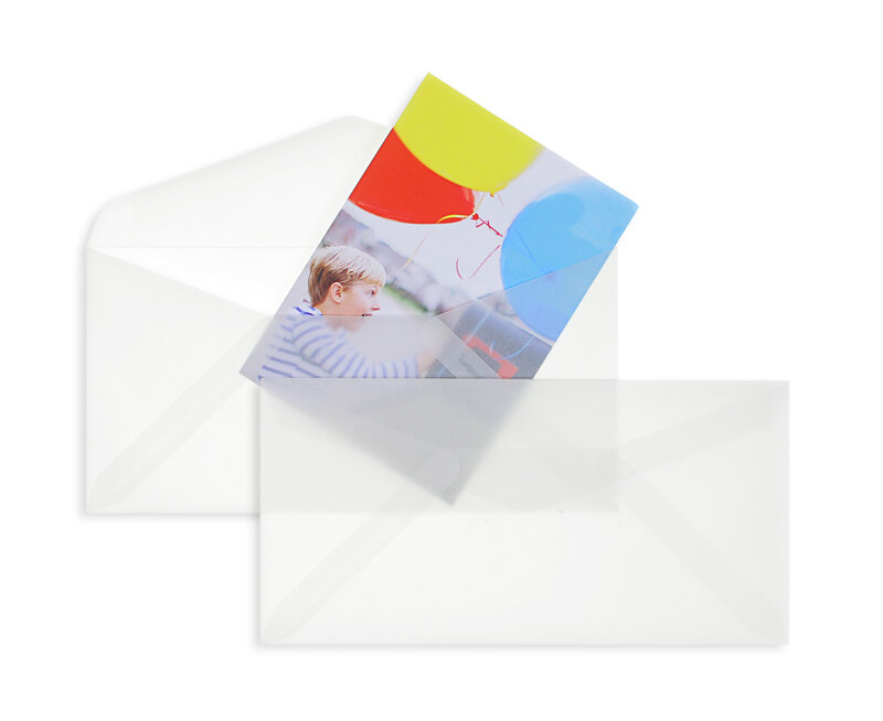 Enveloppes transparentes Blanc (Transparent blanc) 110 x 220 mm