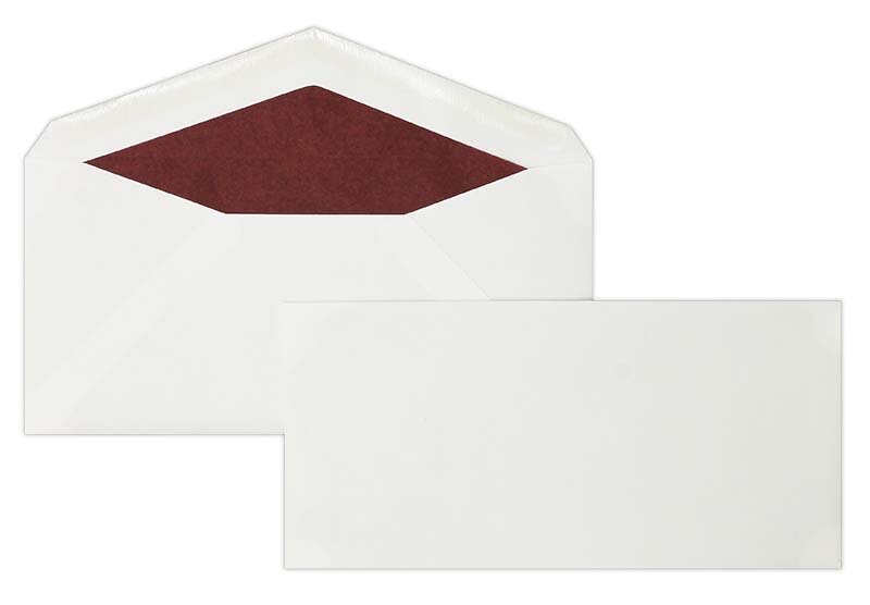 enveloppes blanc 110 x 225 mm | 135 g/qm velin | sans fenêtre | fermeture gommée | rabat pointu | 100 pièces