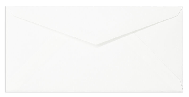 Enveloppes Blanc (Blanc naturel) 110 x 225 mm
