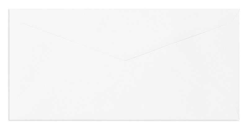 Enveloppes Blanc (Blanc naturel) 110 x 225 mm