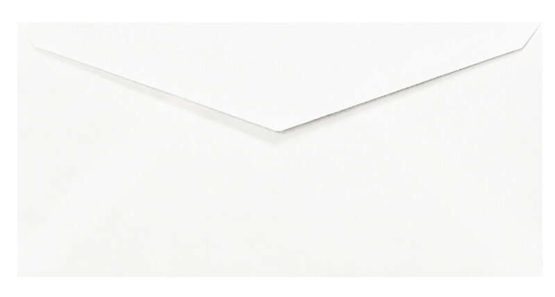 Enveloppes Blanc (Blanc naturel) 110 x 225 mm