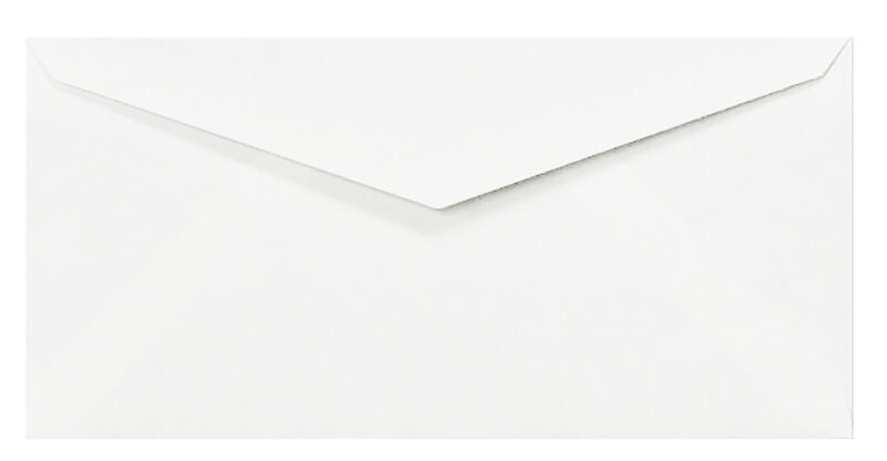 Enveloppes Blanc (Blanc naturel) 110 x 225 mm