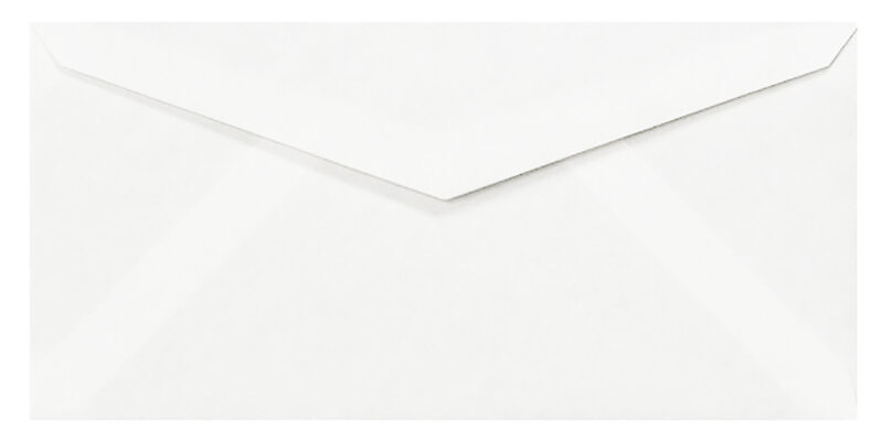 Enveloppes Blanc (Blanc naturel) 110 x 225 mm