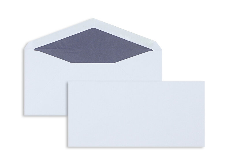 enveloppes colorées bleu 110 x 225 mm (dl) | 100 g/m² côtelé | sans fenêtre | fermeture gommée | rabat pointu | 100 pièces