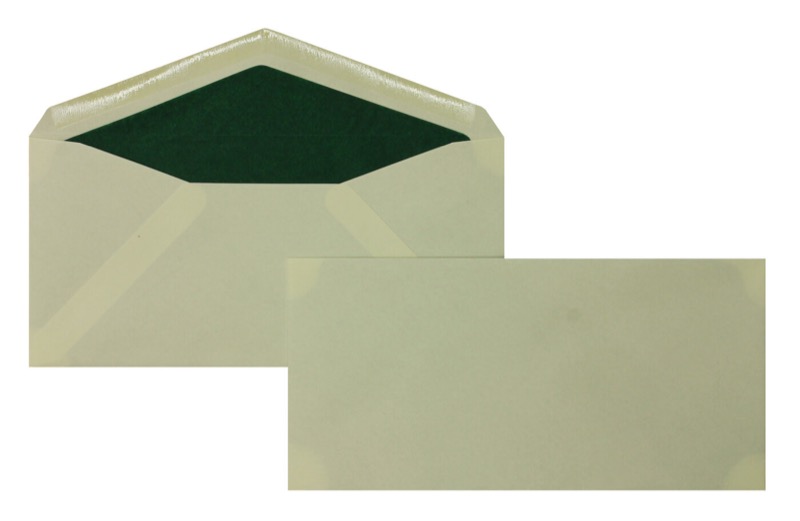 enveloppes colorées crème 110 x 225 mm (dl) | 120 g/m² velin | sans fenêtre | fermeture gommée | rabat pointu | 100 pièces