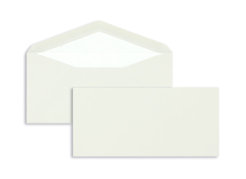 enveloppes colorées gris 110 x 225 mm (dl) | 100 g/m² côtelé | sans fenêtre | fermeture gommée | rabat pointu | 100 pièces