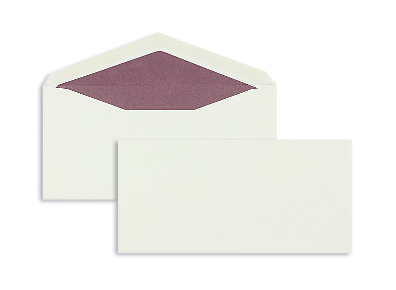 enveloppes colorées gris 110 x 225 mm (dl) | 100 g/m² côtelé | sans fenêtre | fermeture gommée | rabat pointu | 100 pièces