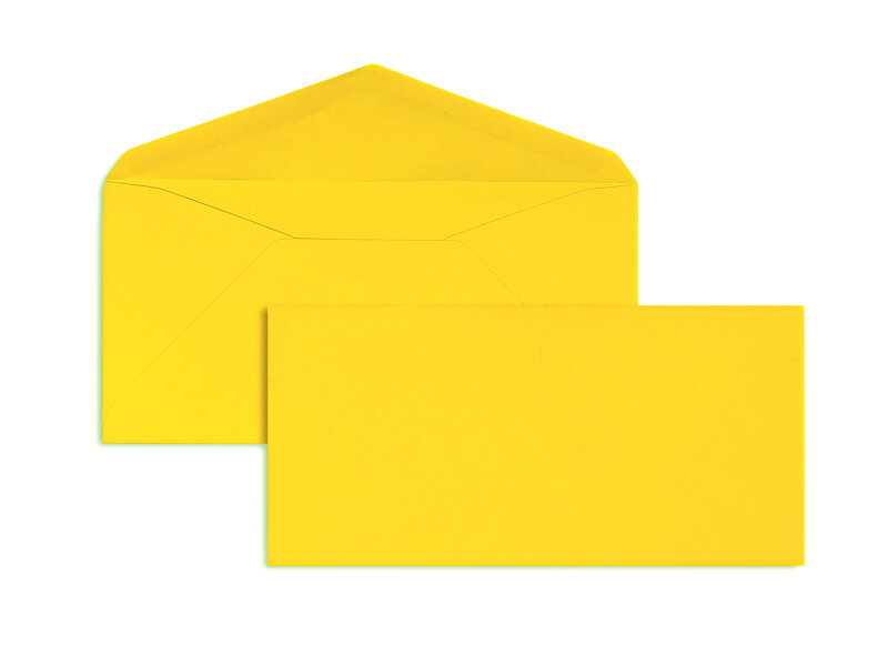 enveloppes colorées orange (mangue) 110 x 225 mm (dl) | 120 g/m² velin | sans fenêtre | fermeture gommée | rabat pointu | 100 pièces