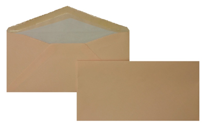 enveloppes colorées rose (rose côtelé) 110 x 225 mm (dl) | 100 g/m² bord frangeux | sans fenêtre | fermeture gommée | rabat pointu | 100 pièces