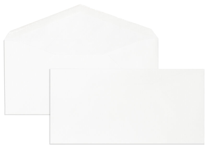 enveloppes blanc (blanc naturel) 115 x 229 mm (din c6/5) | 135 g/m² côtelé | sans fenêtre | fermeture adhésive | rabat droit | 100 pièces