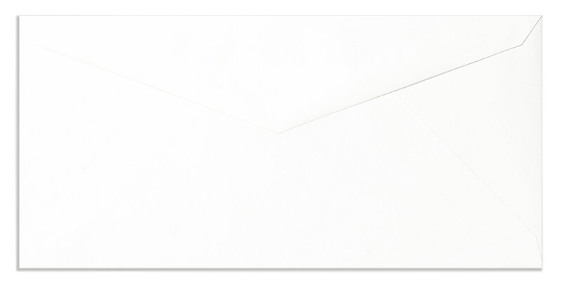 Enveloppes Blanc (Blanc naturel) 115 x 229 mm
