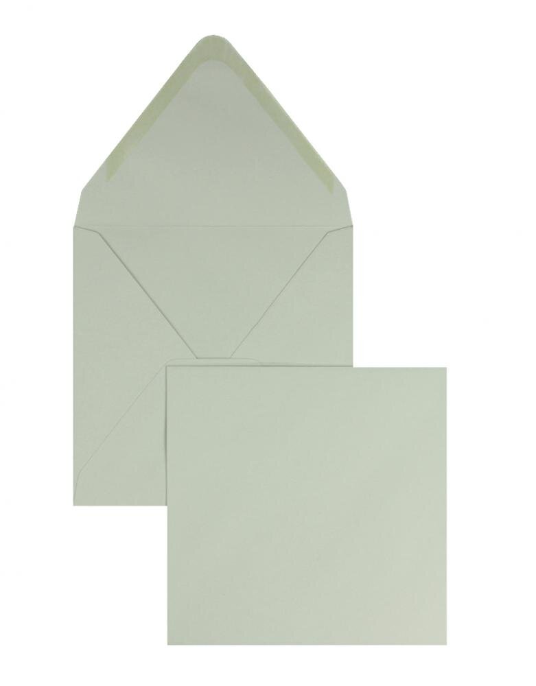 enveloppes colorées gris (gris dauphin) 120 x 120 mm | 120 g/m² offset | sans fenêtre | fermeture gommée | rabat pointu | 100 pièces